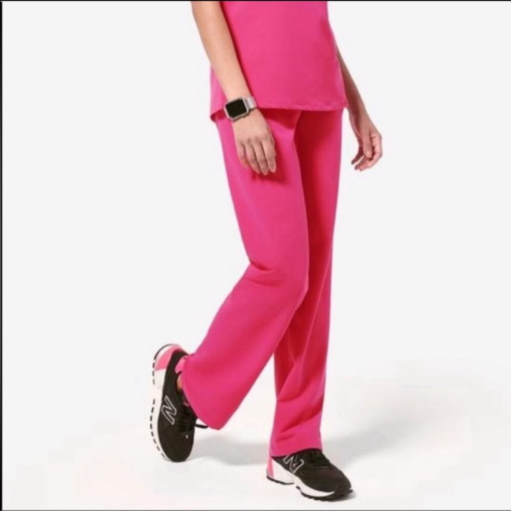 Figs Livingston Medium Tall Hot Pink Limited Edition Breast Cancer